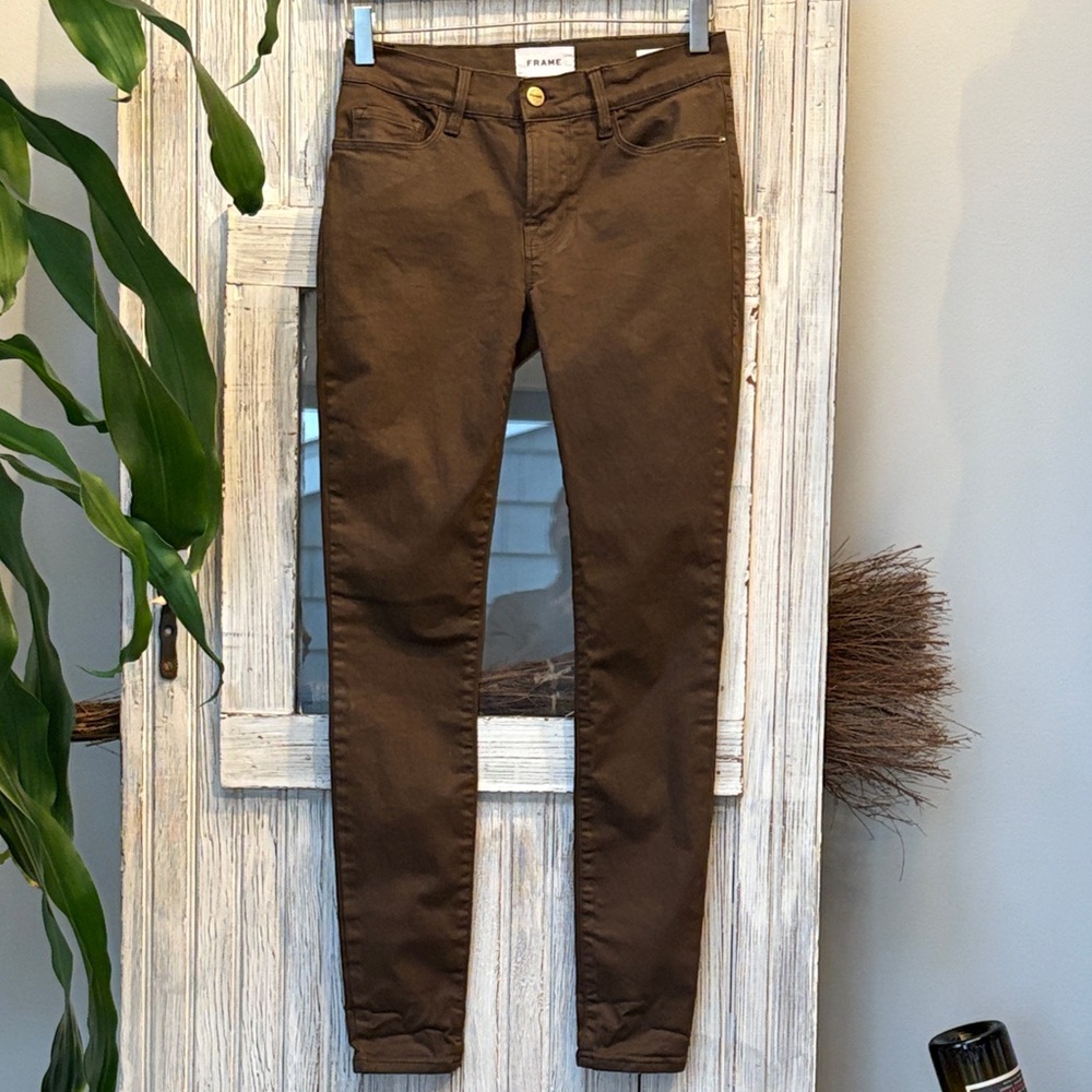 Frame Denim Le Skinny De Jeanne Brown RN 139021 Size 24 EUC Like New